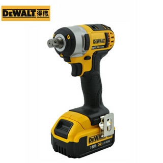 得伟（DEWALT）电动扳手工具箱 18V锂电充电式冲击扳手2x4.0Ah电池套装DCF880M2