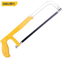 deli 得力 调节式钢锯架活动弓锯架手工锯带锯条12英寸应急常备 DL6008