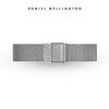 Daniel Wellington DanielWellington）DW表带12mm钢带银色按扣女款DW00200193（适用于28mm表盘系列）