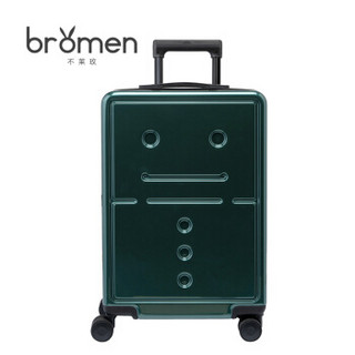 bromen 不莱玫 双杆万向轮拉杆箱旅行箱托运箱 B80207178024 绿色 24英寸
