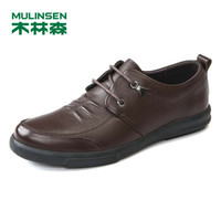 MULINSEN 木林森 男士商务休闲头层牛皮皮鞋 SL87104