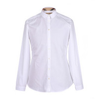 BURBERRY 博柏利 女士白色棉质长袖衬衫 39681411