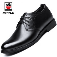 Apple 苹果 男士商务休闲简约英伦时尚牛皮透气系带皮鞋 2682