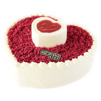 米卡米卡 在一起生日蛋糕 1.5磅（3-5人食用） 双层心形红丝绒 北京当日达 同城速递 冷链配送