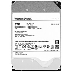 西部数据（Western Digital）8TB HC510 (大数据存储中心｜氦气密封｜250万小时/MTBF｜五年质保)