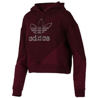 adidas 阿迪达斯 女子 三叶草系列 CLRDO HOODY 运动 套头衫 DH3006   紫红色  L码