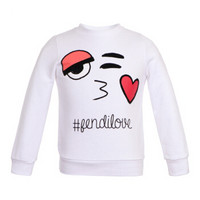 FENDI 芬迪 奢侈品童装 女童棉质圆领印花长袖卫衣 JFH053 5V0 F0QA0