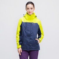 雪中飞 SNOWFLYING 户外女士充棉冲锋衣棉服棉衣保暖休闲外套 A1621MY022 嫩芽黄S