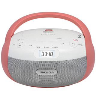  PANDA/熊猫 CD-306 蓝牙音箱 CD播放器  红色