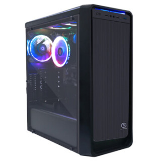 Tt(Thermaltake)启航者S5 黑色 中塔机箱(支持24cm水冷排/侧透/背部理线/U3/支持长显卡/游戏机箱)