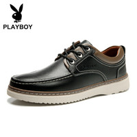 PLAYBOY 花花公子 男士韩版时尚商务休闲防滑耐磨皮鞋 DS85171