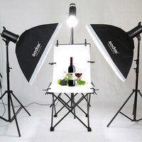 Godox 神牛 SK400II 两灯二代摄影灯套装闪光灯人像拍摄柔光灯专业摄影套装 400W影室闪光灯灯拍照套装