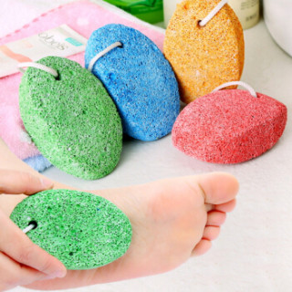 秉优双面搓脚板磨脚石火山石足部去角质脚皮磨脚器去死皮老茧浮石