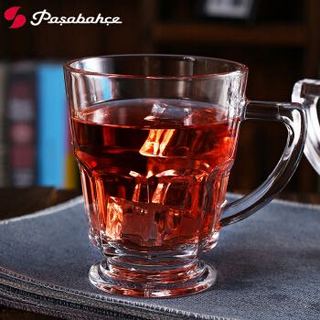 帕莎帕琦（Pasabahce）土耳其进口 无铅钢化玻璃杯 牛奶花茶果汁杯  270mL 2只装 *5件