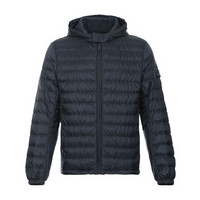 PRADA 普拉达 男士海军蓝聚酯纤维连帽羽绒服 SGN763 1ID1 F0124 S 182 48码