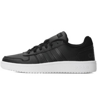 adidas 阿迪达斯 NEO 女子 休闲运动系列 HOOPS 2.0 运动 休闲鞋 黑色 B42095 37码 UK4.5码