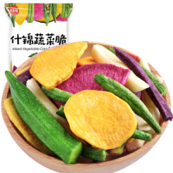 百草味 综合蔬菜干60gx2袋 7种口味 *8件