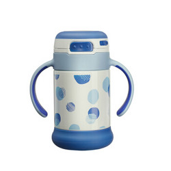 babycare儿童保温杯带吸管防摔 幼儿园宝宝喝水杯子婴儿保温水壶