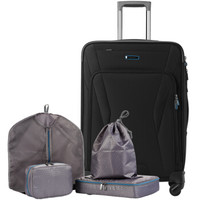 Samsonite 新秀丽 双杆万向轮拉杆箱旅行箱托运箱 BP0*09002 黑色 24英寸
