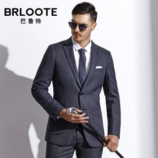 Brloote/巴鲁特男士西服商务休闲男羊毛西装秋季外套 灰色175/96A