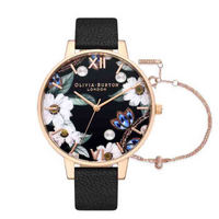 OLIVIA BURTON 奥利·维亚布顿 Bejewelled Florals系列 OB16GSET24 女士石英手表