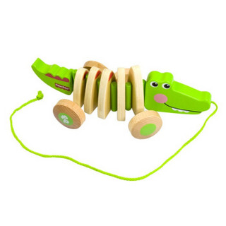费雪（Fisher-Price）木制拖拉玩具 鳄鱼 FP1008
