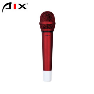 AIX LM-021 爱秀手持电容麦克风 网络K歌电脑 YY主播话筒设备 红色