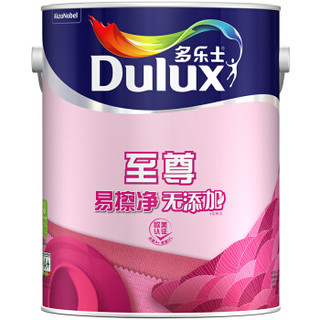 多乐士 Dulux 至尊易擦净无添加内墙乳胶漆 油漆涂料 墙面漆A689白色5L