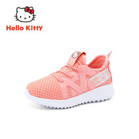 HELLOKITTY 童鞋女童运动鞋 春季新款女孩防滑透气休闲跑步鞋 K9513817荧光粉34