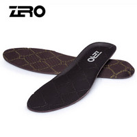 零度（ZERO）男式头层牛皮透气搭配鞋垫 D8690 咖啡 40码