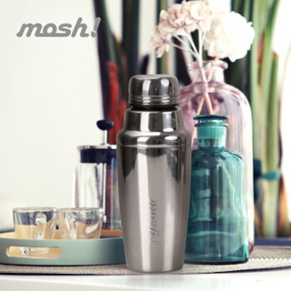 mosh 真空不锈钢创意调酒式子弹头型保温杯 DMSH350SV 350ml 不锈钢银色 3件五折，实付370.14元/3件 *3件