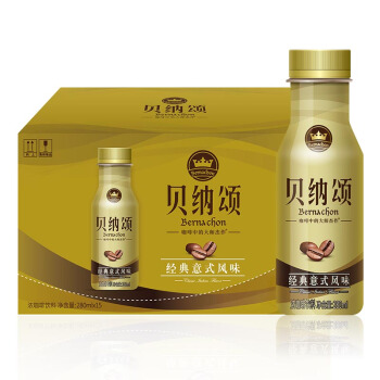 康师傅 贝纳颂 经典意式风味咖啡饮料 280ml*15瓶 整箱装