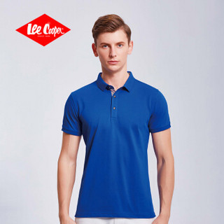 Lee Cooper      短袖POLO衫2019青少年休闲翻领新款商务休闲百搭款 LZ-8016 宝蓝 L