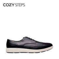 COZY STEPS 男士英伦风布洛克牛皮系带平底商务休闲鞋 7C341