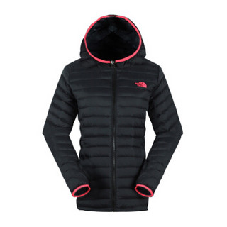 THE NORTH FACE 北面 女款羽绒服-W Manchuria Rv Hooded Jacket-AP A3KTM 5VF（黑色） L