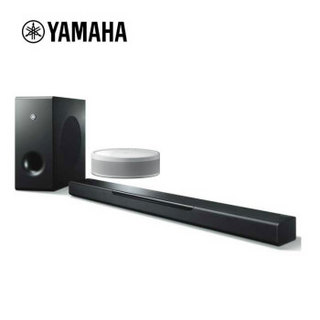 雅马哈（YAMAHA）YAS-408+WX-051 音箱音响 回音壁5.1声道家庭智能音响组合 蓝牙音箱 无线WIFI（黑+白）