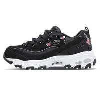 SKECHERS 斯凯奇 时尚休闲女款 潮流绣花熊猫鞋 11977-BLK 黑色36