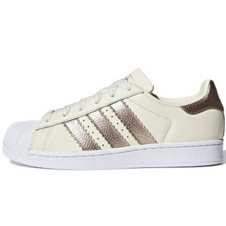 adidas 阿迪达斯 三叶草 女子 三叶草系列 SUPERSTAR W 运动 经典鞋 CG6449 汉玉白 38码 UK5码