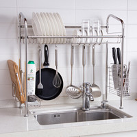 欧润哲 水槽架 不锈钢多功能收纳架 碗碟砧板刀厨房沥水置物架 60厘米