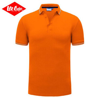 Lee Cooper    短袖POLO衫2019新款时尚休闲打底衫潮流百搭款 LZ-2758 桔色 M