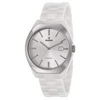 RADO 雷达 629 49mm 男士机械手表 银盘 银色陶瓷表带 圆形