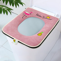 方形拉链款马桶垫坐垫圈