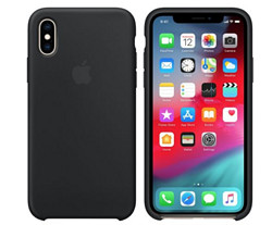 Apple iPhone XS 硅胶保护壳 MRW72FE/A(黑色)