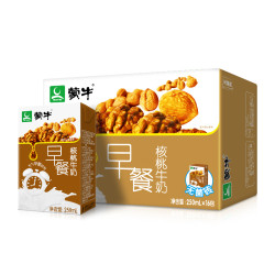 蒙牛 早餐奶 核桃味 250ml×16盒 *4件