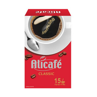 Alicafe 啡特力 美式速溶黑咖啡粉 (27g、炭烧、盒装、15条)