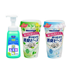 unicharm 尤妮佳 宠物消臭剂 450ml*2+免洗沐浴露*1