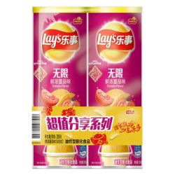 Lay's 乐事 薯片番茄味 104克*2罐