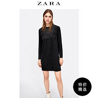 ZARA 04387033800 女装 绒面人造皮连衣裙