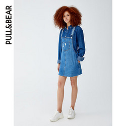 PULL＆BEAR 05638304 春秋新款女士学生牛仔背带裙连衣裙