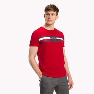 TOMMY HILFIGER 汤米·希尔费格 男士T恤MW0MW08918 红色 S